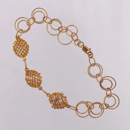 Armband längd ca 20cm bredd ca 10mm 21K Vikt: 6,7 g
