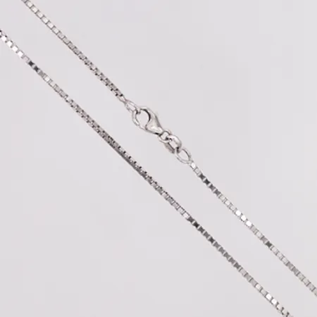 Kedja Venezia Balestra längd 49,5cm, bredd 1,5mm, vitguld, 18K  Vikt: 7,8 g