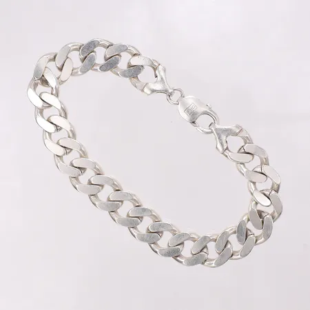 Armband Pansar längd 21,5cm, bredd 11,5mm, repor och hack, silver 925/10000 Vikt: 42,8 g