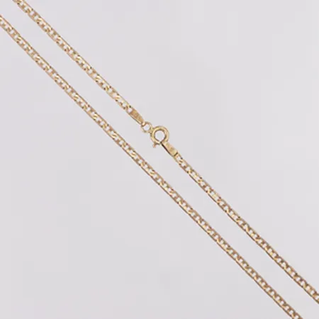 Kedja längd 51cm bredd 2mm, 14K Vikt: 4,1 g