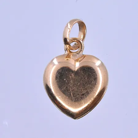Hänge hjärta bredd 15x10mm 18K. Vikt: 0,9 g