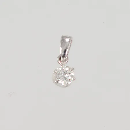 Hänge Story of Love/Rome med diamant 1x 0,20ct, Wesselton(H)/ SI, GHA, vitguld 18K Vikt: 0,4 g