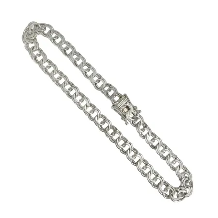 Armband Bismarck i silver 925/1000, Guld Carlsén Ab (CCC), längd knäppt 18,0 cm, bredd 5 mm Vikt: 6,1 g