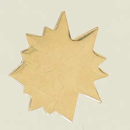 Hänge 20 x 20mm, ögla på baksida, repig, 14K, 1,3g Vikt: 1,3 g