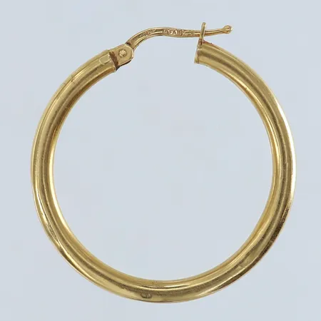 Udda örhänge crelor Ø27mm 18K.  Vikt: 1,6 g