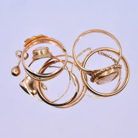 Diverse guld 18K. Vikt: 13,8 g