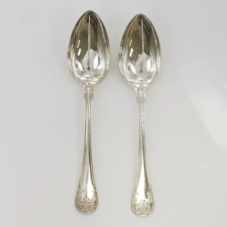 2 Skedar 20cm 830/1000 Silver 111,0g.