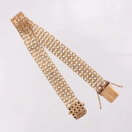Armband X-länk, längd 19,5cm bredd 11,1mm. 18K Vikt: 22 g