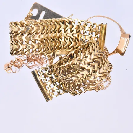 Diverse guld 18K. Vikt: 45,2 g