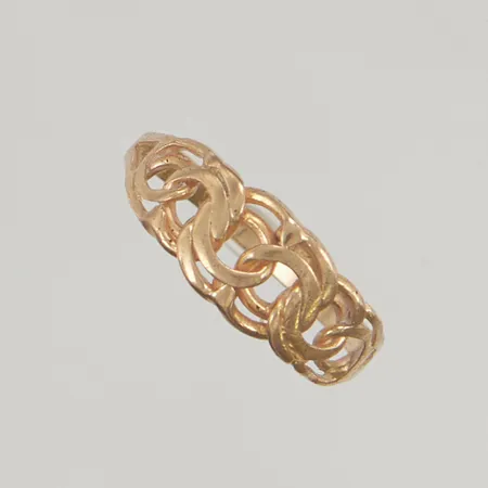 Ring Bismarck stl:17 bredd 7mm 18K 1,9g.