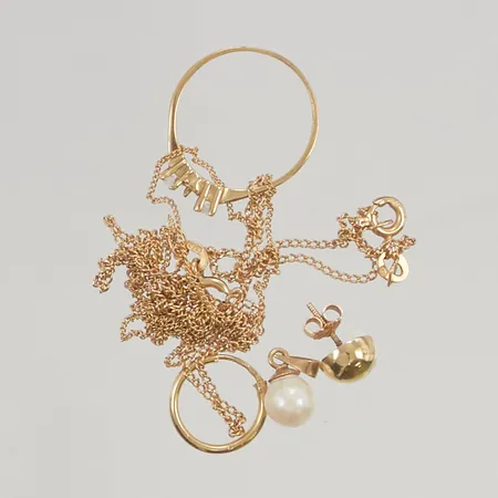 Diverse guld defekt 18K 6,4g.