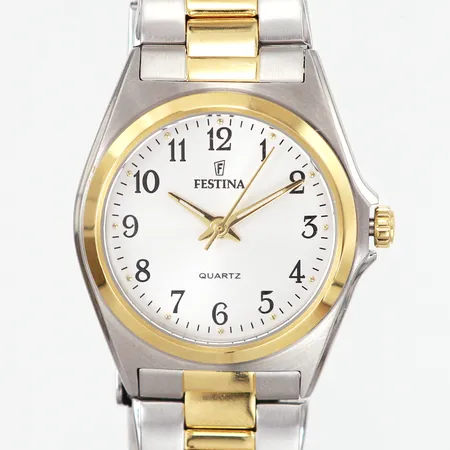 Damur Festina Ø32mm, Quartz, stål, Ref: F20556, fint skick, box medföljer