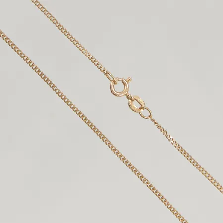 Kedja pansar 46cm bredd 1mm 14K 2,9g.