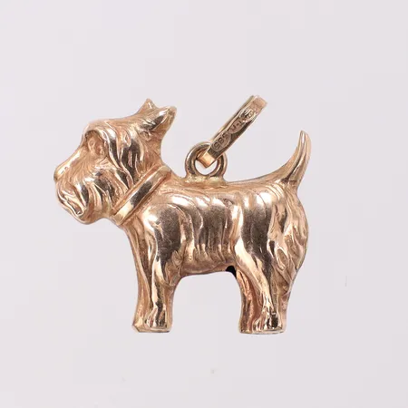 Hänge schnauzer, höjd 17,3mm bredd 17,2mm, 14K Vikt: 1,3 g