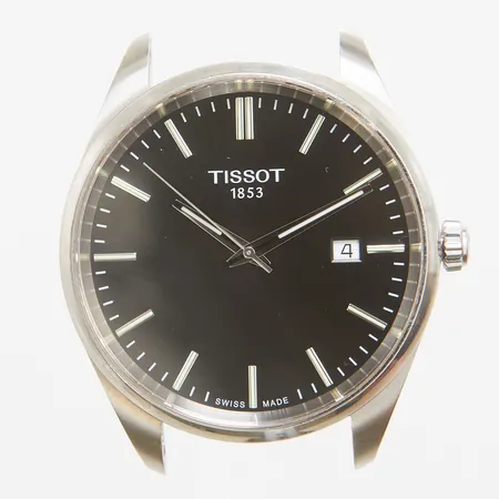 Herrur Tissot Classic, stål, 40mm, quartz, ref T150410 A, serienr N9T KZZ 353, stållänk, extra länkbitar, cert, manual, box, ytterkartong