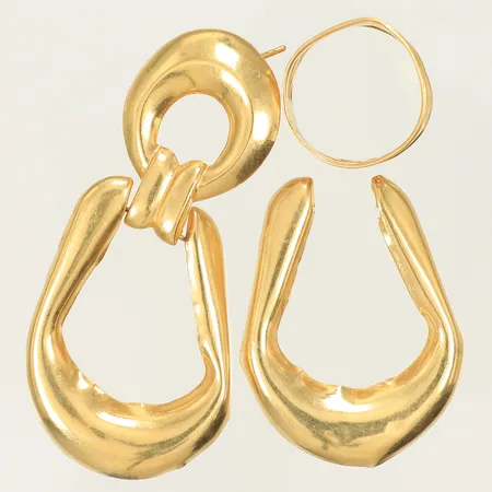 Diverse guld, örhängen, ring, defekt/av 18K Vikt: 7,9 g