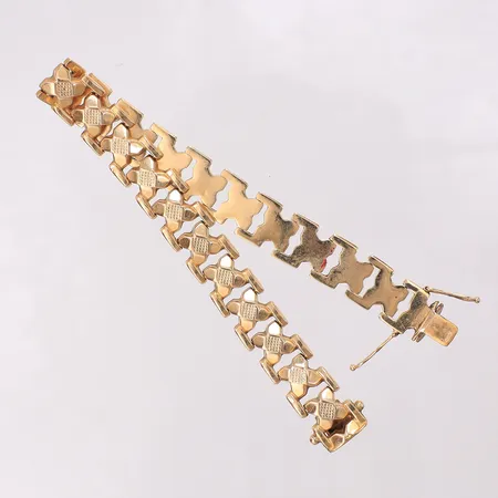 Armband längd 19,5cm bredd 10,4mm 18K Vikt: 18,3 g