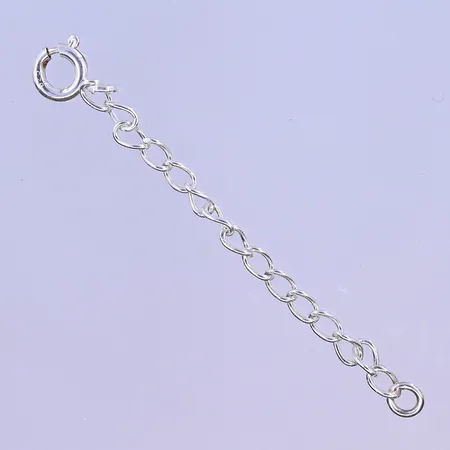 Förläningskedja längd 5,5 cm bredd 3 mm silver 925/1000. Vikt: 0,6 g
