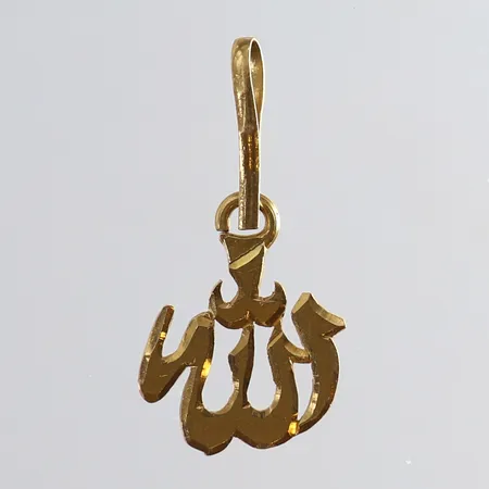 Hänge Allah mått 25x11mm 22K Vikt: 0,9 g