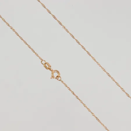 Kedja Singapore 42cm bredd 1,1mm, Guldfynd, 18K, Vikt: 1,3 g