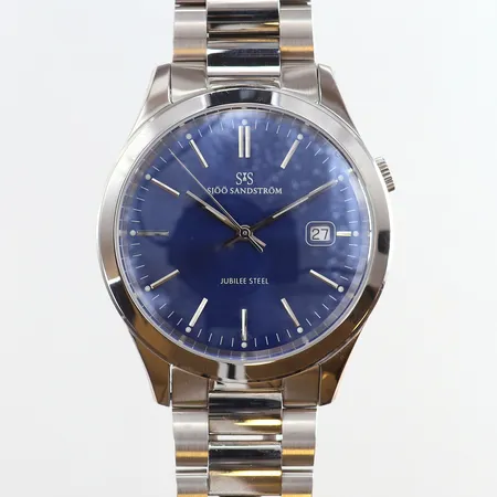 Herrur Sjöö Sandström jubilee steel gent quartz datum Ø40mm stål ref-nr: ss-1340-1 serie-nr: 3136 stållänk gar på auktion i Kista hos Pantbanken Sverige