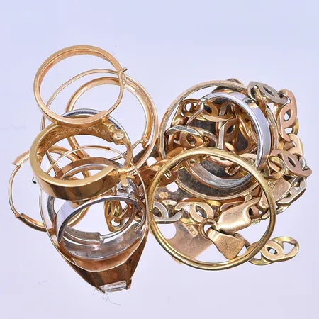 Diverse guld 18K. Vikt: 20,1 g