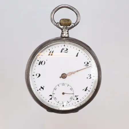 Fickur Ø50mm boett nr. 5747869 ca år 1910 defekt (saknar visare men tickar) silver i boetten 800/1000