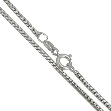 Halskedja Ormlänk i silver 925/1000 Guldfynd (GFAB), längd 40,0 cm, bredd 1,7 mm Vikt: 7,7 g