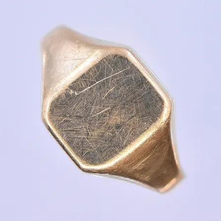 Klackring stl: 20½ bredd 3-12mm skev skena 18K. Vikt: 2,9 g