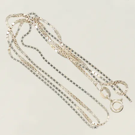 Halskedja venezia, 45cm, bredd 1mm, defekt/av Silver 925/1000 Vikt: 3 g