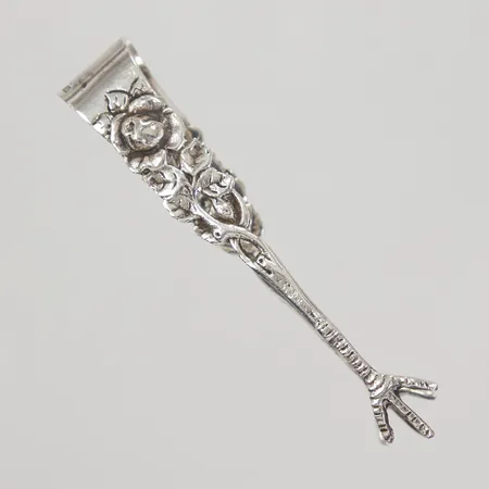 Sockertång med blomdekor 9,5cm, Hultman A/B J L år 1948, 830/1000 silver, Vikt: 19,2 g