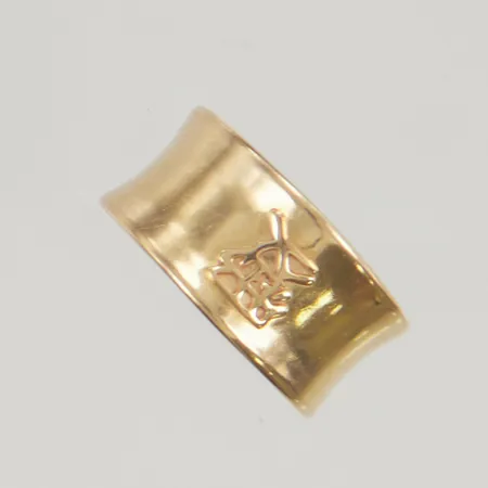 Ring stl:15¾ bredd 8mm 18K 2,1g.