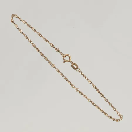 Armband Singapore 18cm bredd 1mm 18K 1,2g.