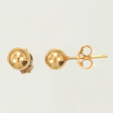 Ett par örhängen Ø5mm, udda lås, 18K 0,7g