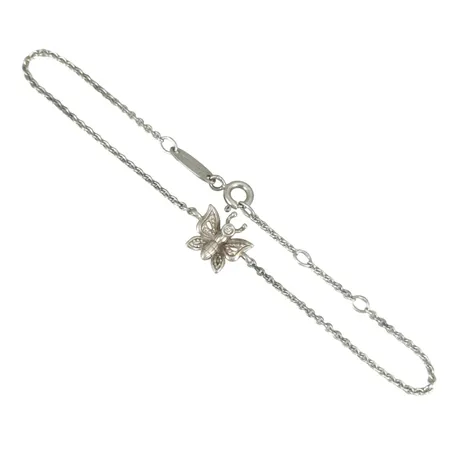 Armband Thomas Sabo silver 925/1000, integrerad dekor "Fjäril", vit sten, längd 17/18,5/19,5 cm, bredd 1,5-10 mm Vikt: 2 g