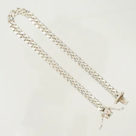 Armband pansar, 21,5cm, bredd 5,5mm, defekt lås Silver 925/1000 Vikt: 17 g