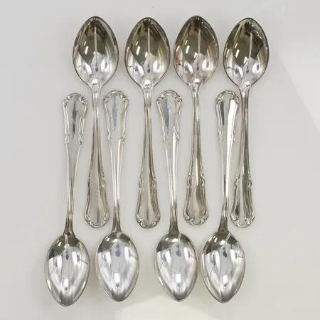 8 Kaffeskedar 12,5cm MGAB 830/1000 Silver 139,9g.
