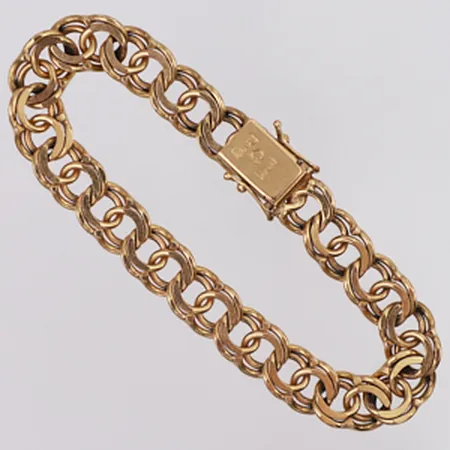 Armband Bismarck längd 20cm, bredd 10mm, 18K Vikt: 36,7 g