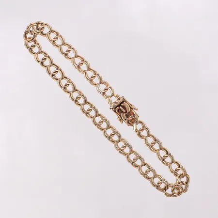 Armband Bismarck, längd 18cm bredd 5,2mm. 18K Vikt: 6,9 g