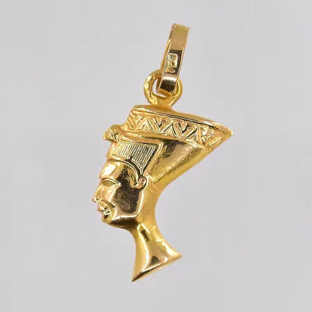 Hänge Nefertiti 26x13mm 18K Vikt: 1,1 g