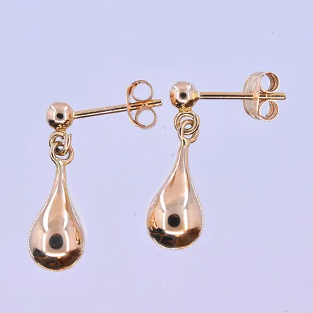 Örhängen droppe stl: 18x6mm 18K. Vikt: 1,2 g