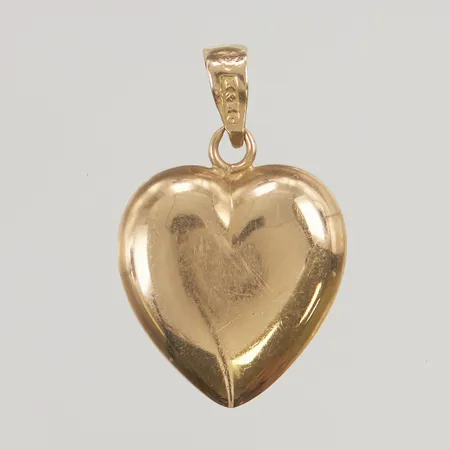 Hänge hjärta, 25x15mm, 18K, 1,5g.