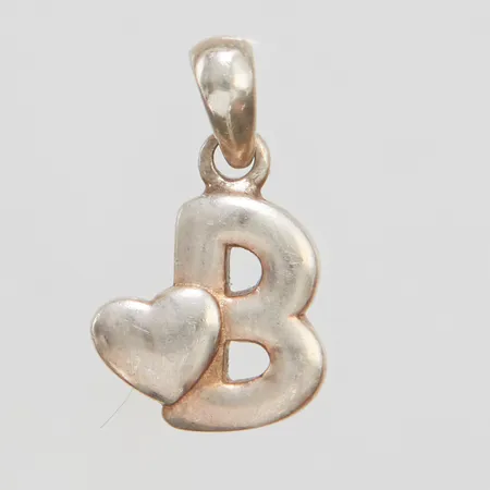 Hänge bokstav B längd ca 16mm, 925/1000 silver Vikt: 1,7g Vikt: 1,7 g