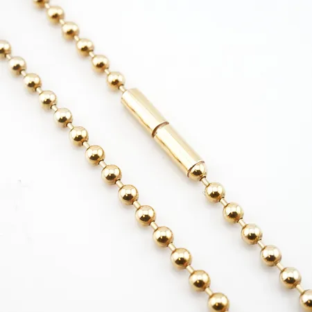 Halskedja, 57cm ,bredd 3mm, 18k Vikt: 14,3 g