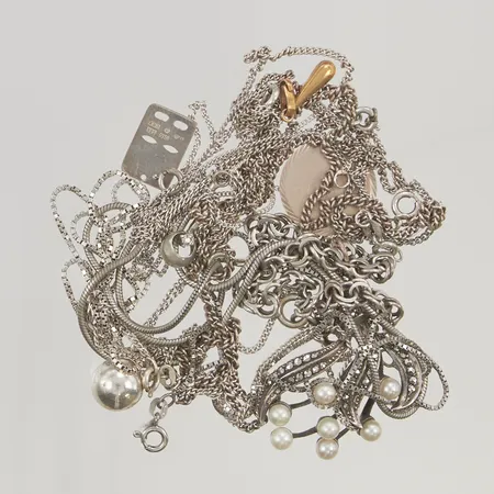Diverse silver delvis defekt 925/1000 Silver 55,0g.