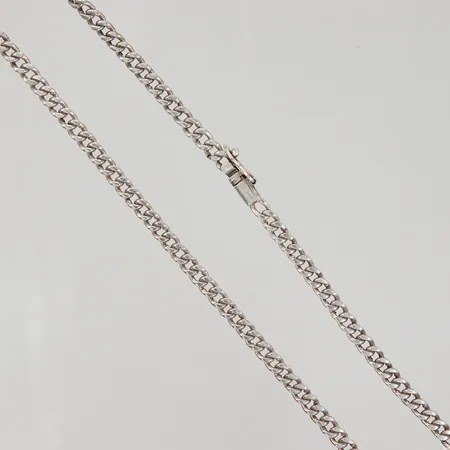 Kedja Pansar 50cm, bredd 5,6mm, ostämplat silver Vikt: 33,4 g