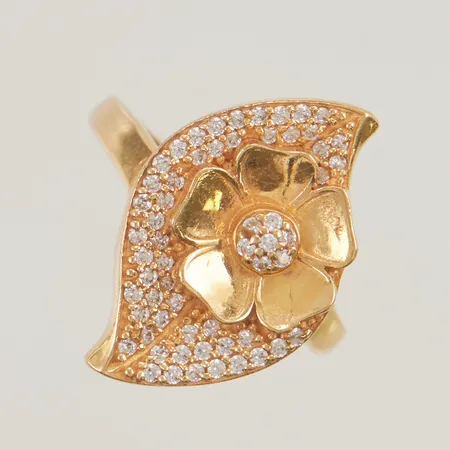 Ring stl:17¾ bredd 24mm 21K 5,5g.
