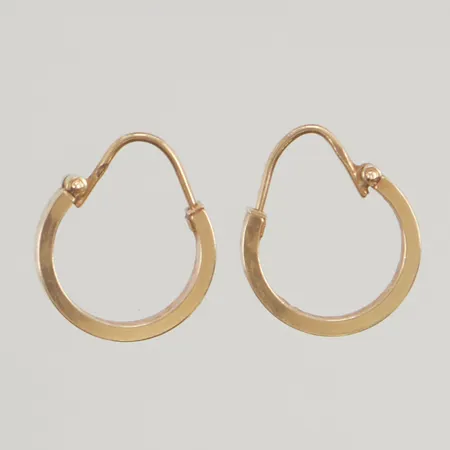 Örhängen 15mm mönster 18K 1,3g.