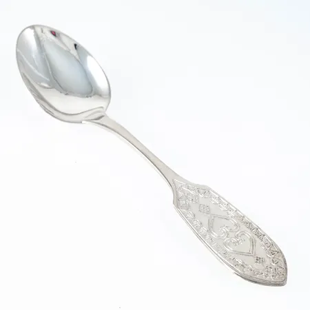 6 kaffeskedar Västerbotten längd 121mm, silver 830/1000 98,6g.