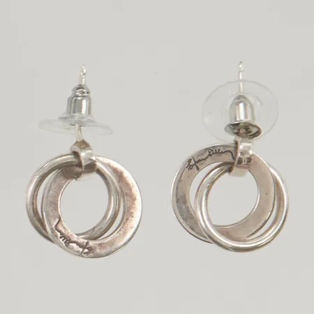 Örhängen Efva Attling "Twosome" 17mm 925/1000 Silver 5,7g.